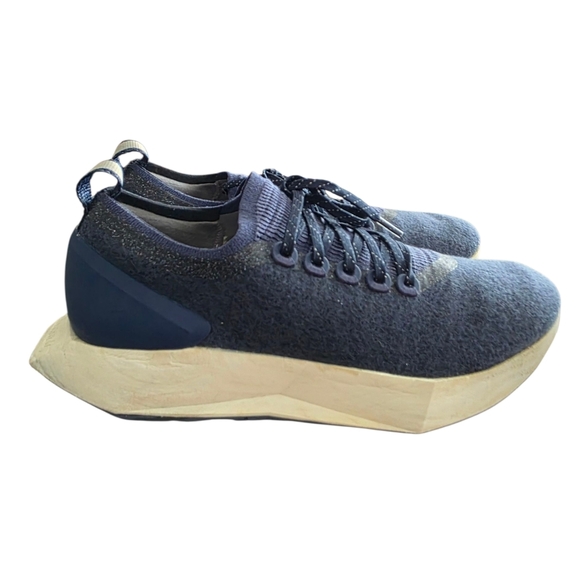 Allbirds Wool Flyer Mizzles Shoes Sz 10.5 Blue Water Repellent Low Sneakers - Picture 10 of 15